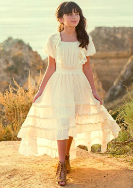 cream dress