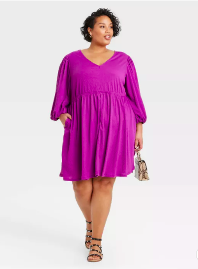 Plus size dress, lots of patterns to choose from