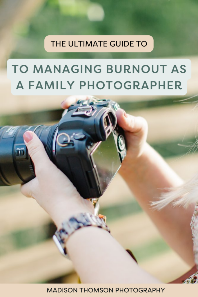manage photographer burnout