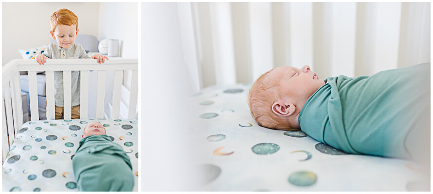 newborn photo session at home