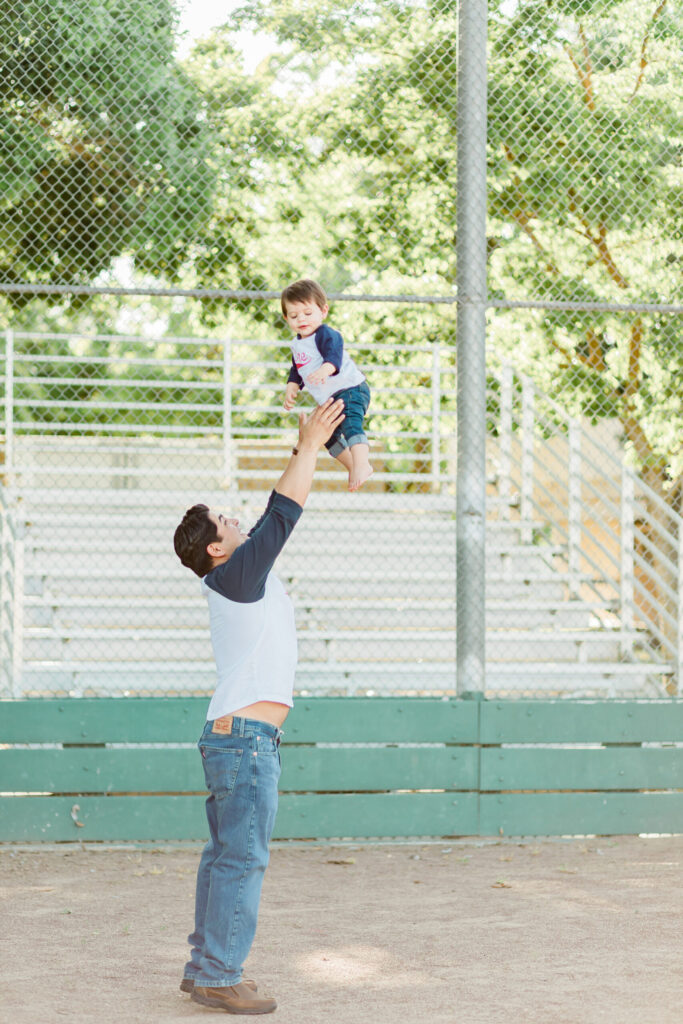 father's day gifts ideas father tossing son in air